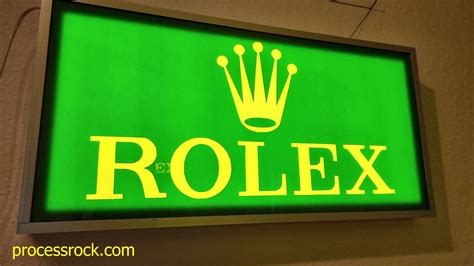 rolex werbeschild|Rolex advertisement.